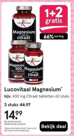 Etos Lucovitaal Magnesium' aanbieding