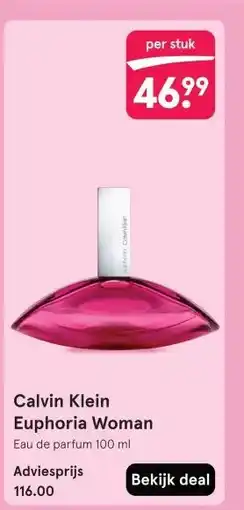 Etos Calvin Klein Euphoria Woman aanbieding