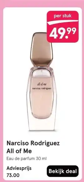 Etos Narciso Rodriguez All of Me aanbieding