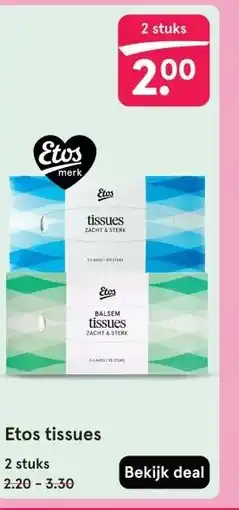 Etos Etos tissues aanbieding