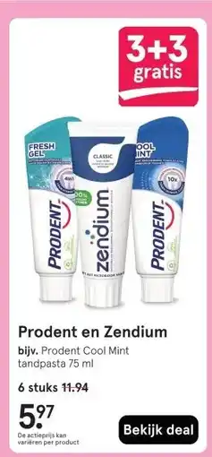 Etos Prodent en Zendium aanbieding