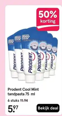 Etos Prodent Cool Mint tandpasta 75 ml aanbieding