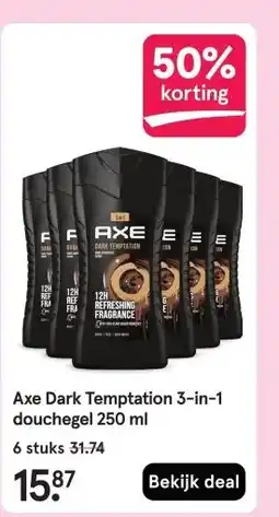 Etos Axe Dark Temptation 3-in-1 douchegel 250 ml aanbieding