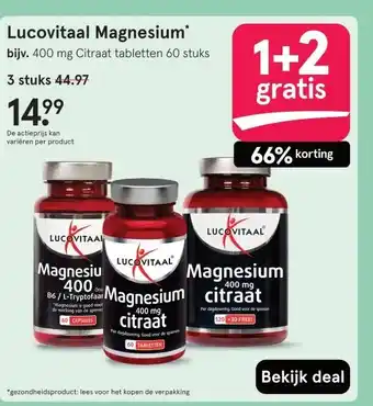 Etos Lucovitaal Magnesium' aanbieding