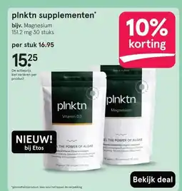 Etos plnktn supplementen* aanbieding