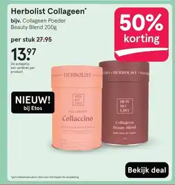 Etos Herbolist Collageen* aanbieding