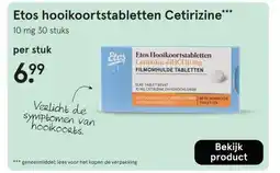 Etos Etos hooikoortstabletten Cetirizine*** aanbieding