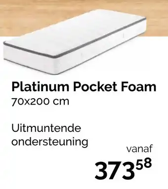 Beter Bed Platinum Pocket Foam 70x200 cm aanbieding