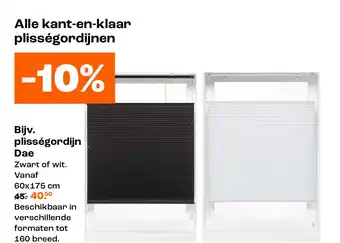 Kwantum Alle kant en klaar plisségordijnen aanbieding