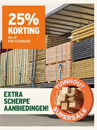 GAMMA op al het tuinhout aanbieding