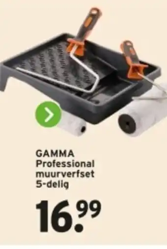 GAMMA GAMMA Professional muurverfset 5 delig aanbieding