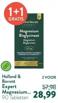 Holland & Barrett Expert Magnesium Bisglycinaat 150mg aanbieding