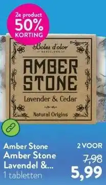 Holland & Barrett Amber Stone Lavendel & Cedar aanbieding