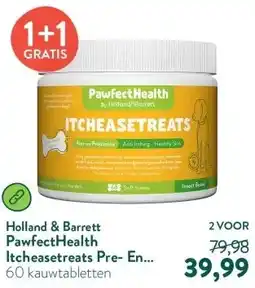 Holland & Barrett PawfectHealth Itcheasetreats Pre- En Probiotica Hond - 60 soft treats aanbieding