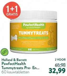 Holland & Barrett PawfectHealth Tummytreats Pre- En Probiotica Hond - 60 soft treats aanbieding