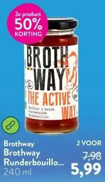 Holland & Barrett Brothway Runderbouillon Beef Bone Broth aanbieding