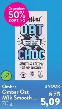 Holland & Barrett Ombar Oat M'lk Smooth & Creamy Melkchocolade aanbieding