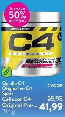 Holland & Barrett Cellucor C4 Original Pre-Workout Watermeloen - 198g aanbieding