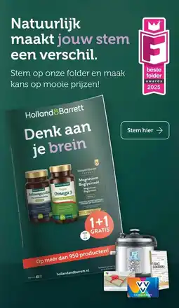 Holland & Barrett Natuurlijk maakt jouw stem een verschil. aanbieding