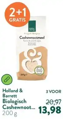 Holland & Barrett Biologisch Cashewnootmeel aanbieding