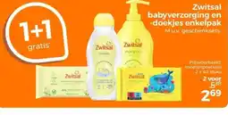 Trekpleister Zwitsal babyverzorging en -doekjes enkelpak aanbieding