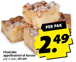 Boni Plaatcake appelkruimel of kersen aanbieding