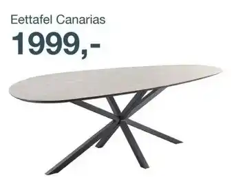 IN.HOUSE Eettafel Canarias aanbieding