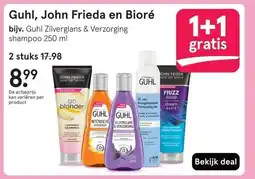 Etos Guhl, John Frieda en Bioré aanbieding