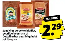 Boni Zandvliet gerookte kipfilet, gegrilde beenham of Dettelbacher gegrild gehakt aanbieding