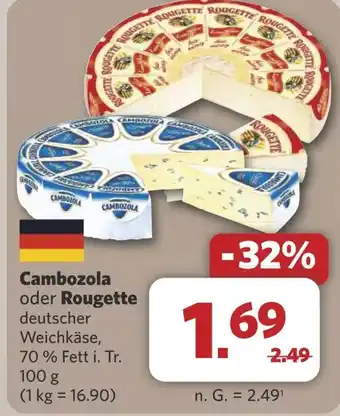 Combi Cambozola oder Rougette aanbieding