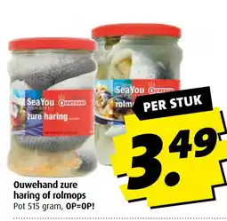 Boni Ouwehand zure haring of rolmops aanbieding