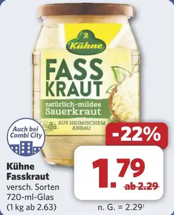 Combi Kühne Fasskraut aanbieding