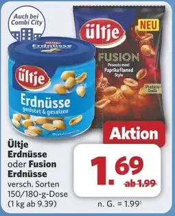 Combi Ültje Erdnüsse oder Fusion Erdnüsse aanbieding