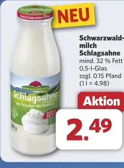 Combi Schwarzwald- milch Schlagsahne aanbieding