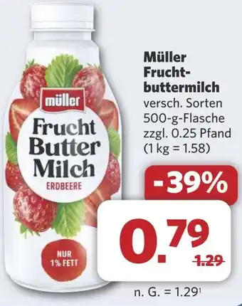 Combi Müller Frucht- buttermilch aanbieding