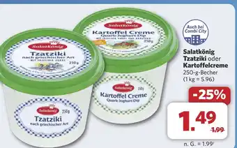 Combi Salatkönig Tzatziki oder Kartoffelcreme aanbieding