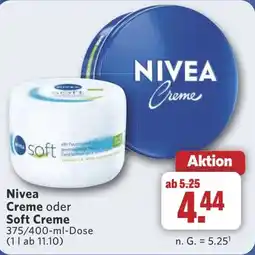 Combi Nivea Creme oder Soft Creme aanbieding