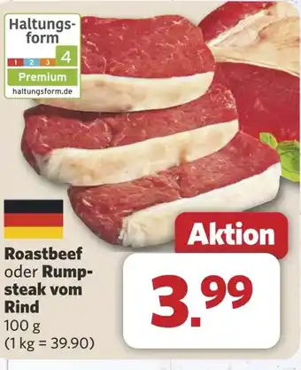 Combi Roastbeef oder Rump- steak vom Rind aanbieding