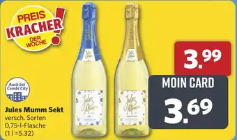 Combi Jules Mumm Sekt aanbieding