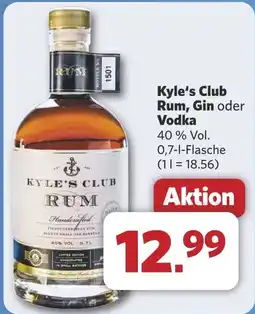 Combi Kyle's Club Rum, Gin oder Vodka aanbieding