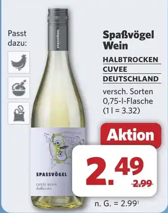 Combi Spaẞvögel Wein aanbieding