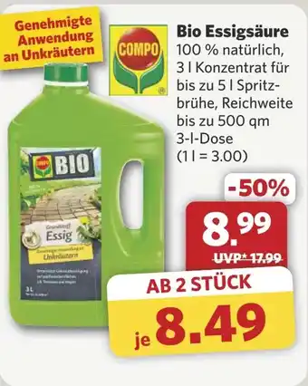 Combi Bio Essigsäure aanbieding