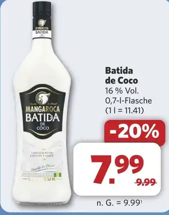 Combi Batida de Coco aanbieding