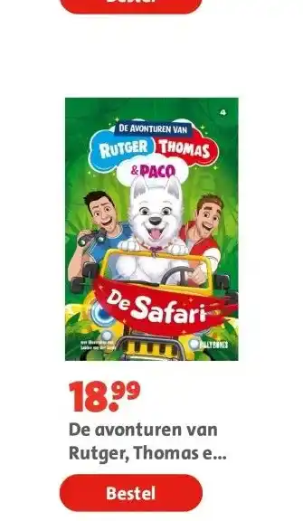 Bruna De avonturen van Rutger, Thomas en Paco 4 - De Safari aanbieding