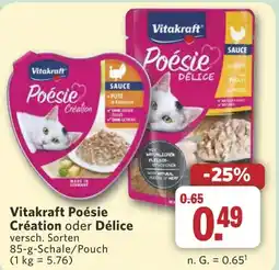 Combi Vitakraft Poésie Création oder Délice aanbieding