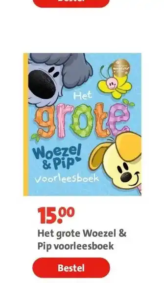 Bruna Het grote Woezel & Pip voorleesboek aanbieding