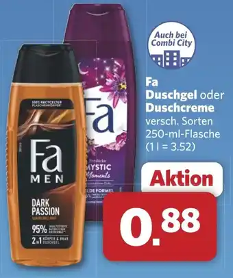 Combi Fa Duschgel oder Duschcreme aanbieding