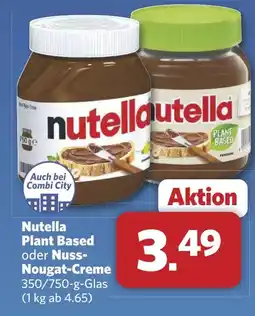 Combi Nutella Plant Based oder Nuss- Nougat-Creme aanbieding