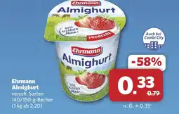 Combi Ehrmann Almighurt aanbieding