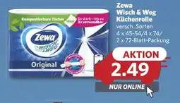 Combi Zewa Wisch & Weg Küchenrolle aanbieding